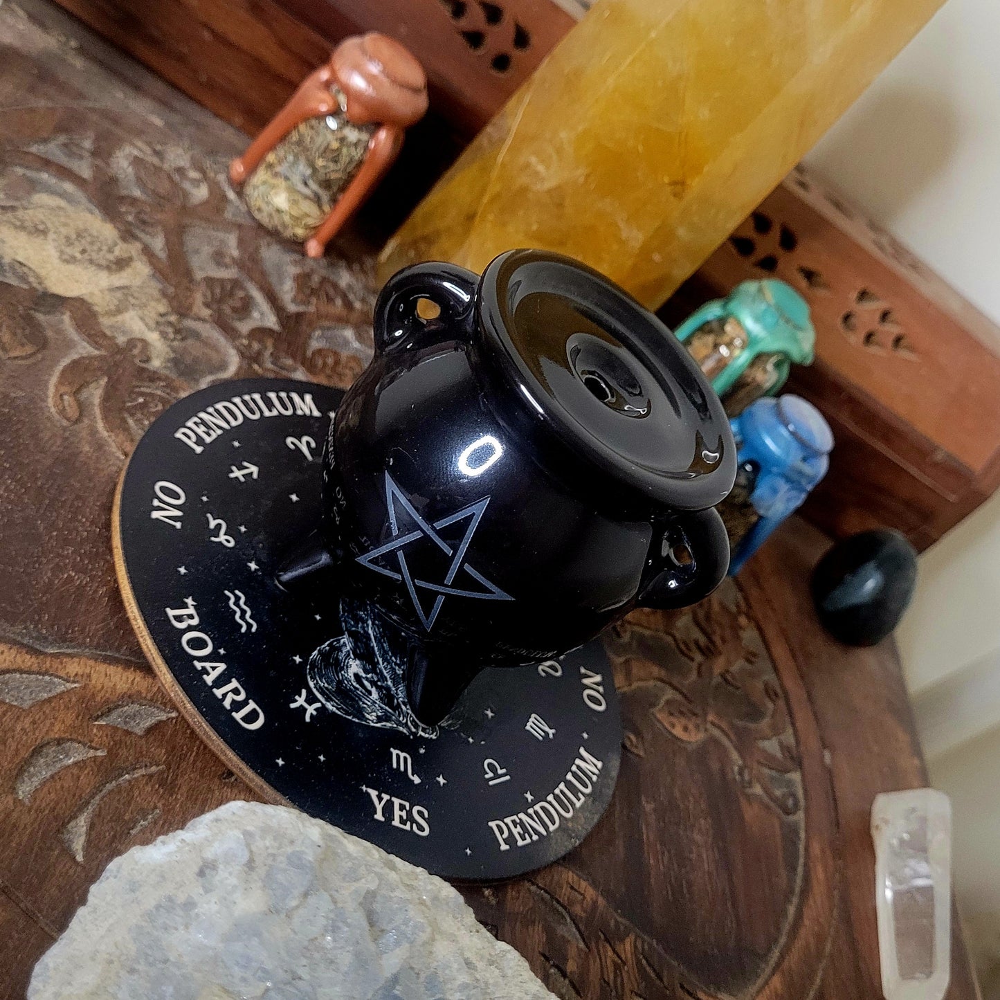 PENTAGRAM CAULDRON INCENSE HOLDER