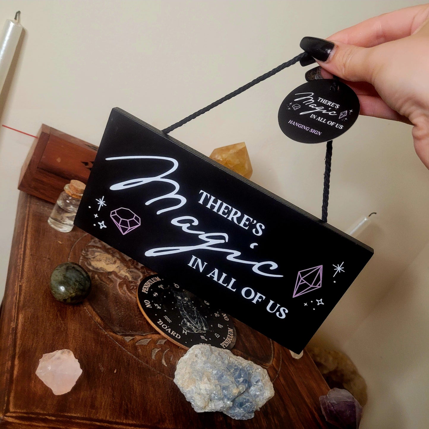 WITCHY HANGING SIGN