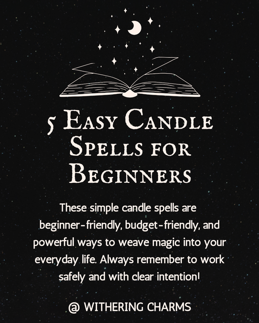 5 EASY CANDLE SPELLS FOR BEGINNERS